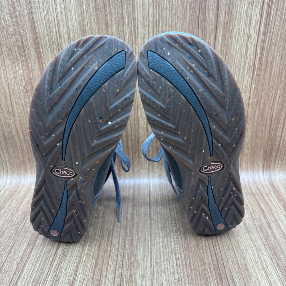 Chaco Barbary Boot Blue Gray Womens 10.5 Suede Leather Wool Lace Up J106392 - Picture 6 of 8